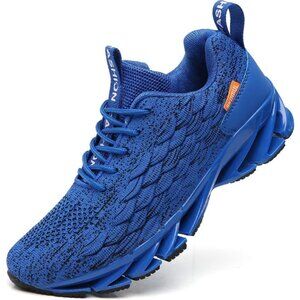 Men's Sport Fashion Running Walking Blue Athletic Tennis Sneakers Shoes